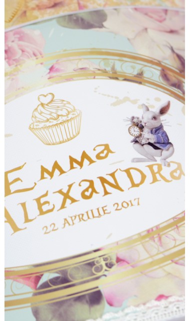 Trusou  botez fetite, Alice in Wonderland, Alice in tara minunilor 17